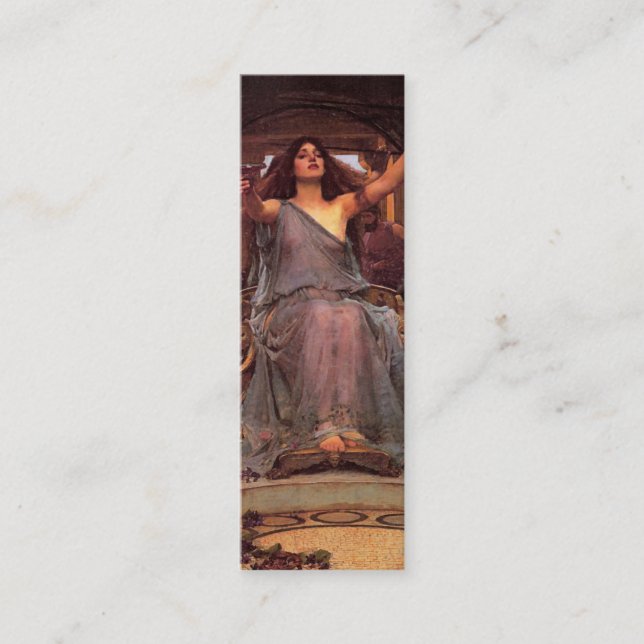 Circe Bookmark av John William Waterhouse Mini Visitkort (Framsida)