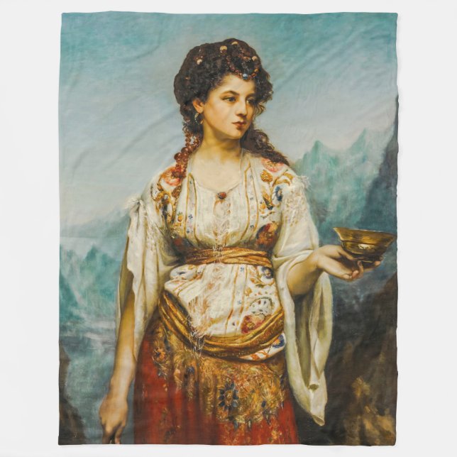 Circe by Jean Jules Bardin (1875) Fleecefilt (Framsidan)