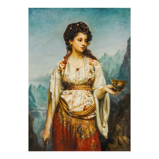 Circe by Jean Jules Bardin (1875) Fototryck (Framsidan)