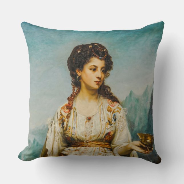 Circe by Jean Jules Bardin (1875) Kudde (Framsida)