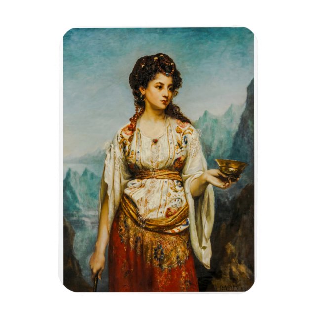 Circe by Jean Jules Bardin (1875) Magnet (Vertikal)