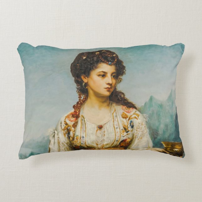 Circe by Jean Jules Bardin (1875) Prydnadskudde (Framsidan)