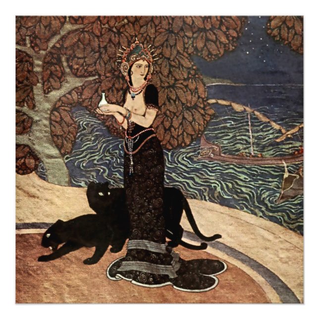 “Circe den förförerskan” av Edmund Dulac Fototryck (Framsidan)