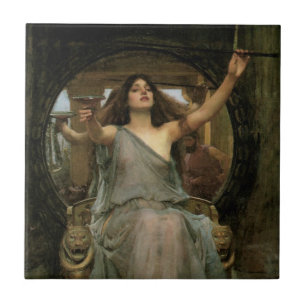 Circe Erbjuder Bägaren till Ulysses av JW Waterhou Kakelplatta