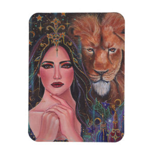 Circe gudress Stretched Kanvastryck by Renee Magnet