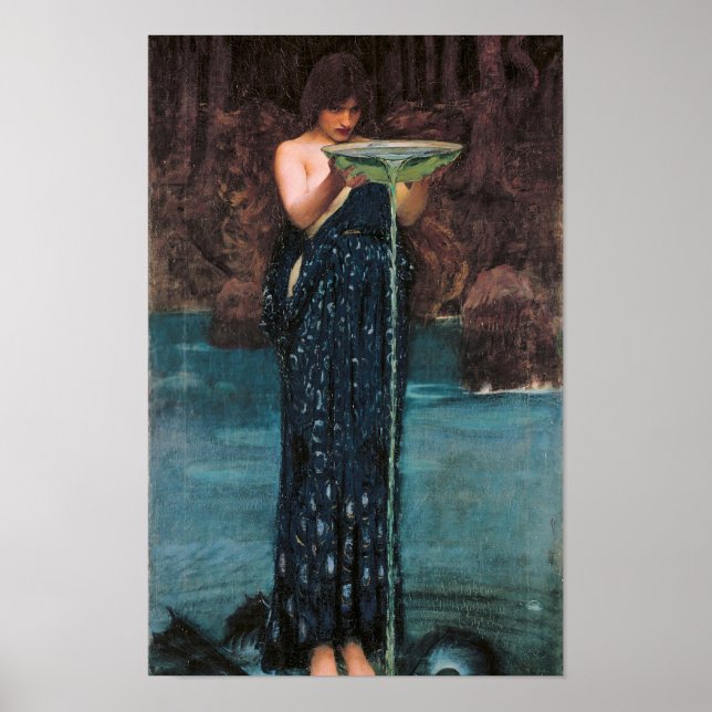Circe Invidiosa. 1892 av John Willi Poster (Framsidan)