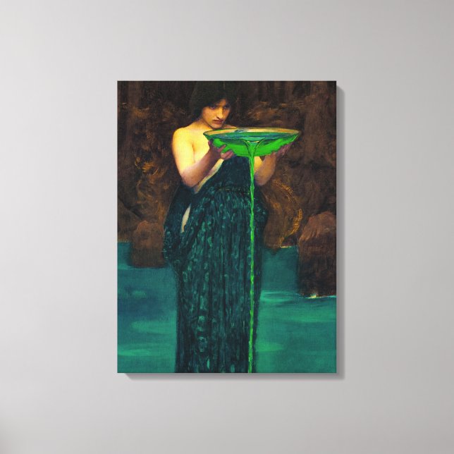 Circe Invidiosa, 1892 av John William Waterhouse Canvastryck (Framsida)