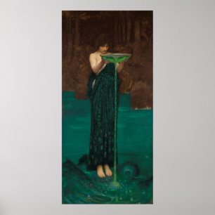Circe Invidiosa (1892) av John William Waterhouse Poster