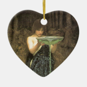 Circe Invidiosa av J W Waterhouse 1892 Julgransprydnad Keramik