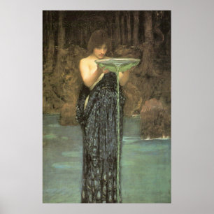Circe Invidiosa av J W Waterhouse 1892 Poster