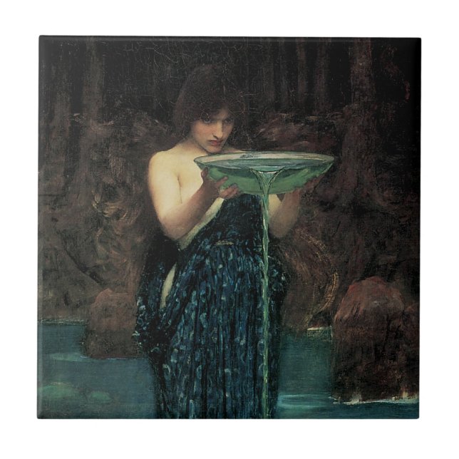 Circe Invidiosa av John William Waterhouse Kakelplatta (Framsidan)