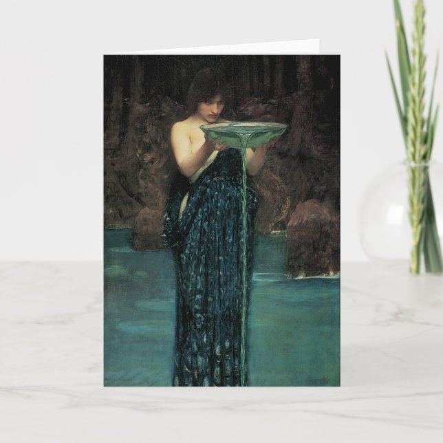 Circe Invidiosa av John William Waterhouse Kort (Framsida)