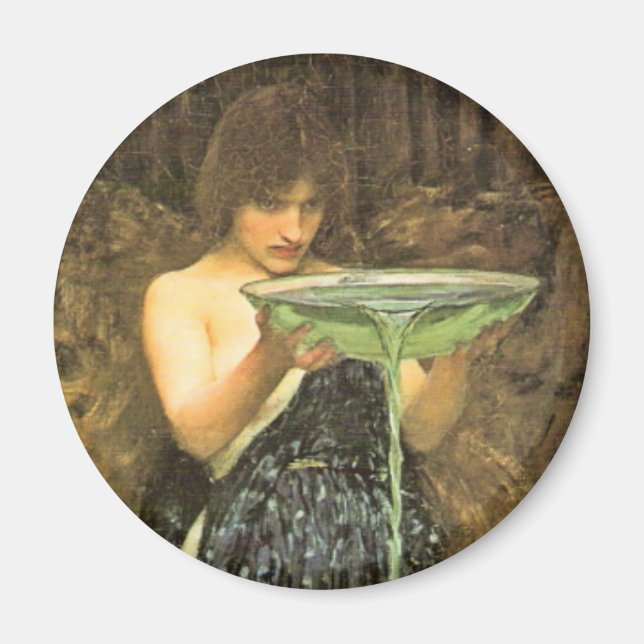 Circe Invidiosa av John William Waterhouse Magnet (Framsidan)