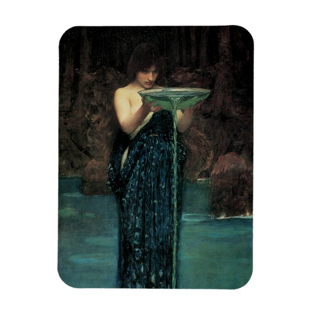 Circe Invidiosa av John William Waterhouse Magnet (Vertikal)