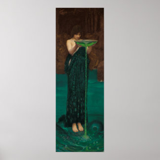 Circe Invidiosa av John William Waterhouse Poster