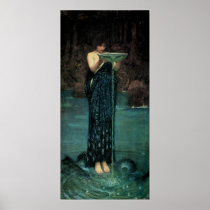 Circe Invidiosa av John William Waterhouse Poster