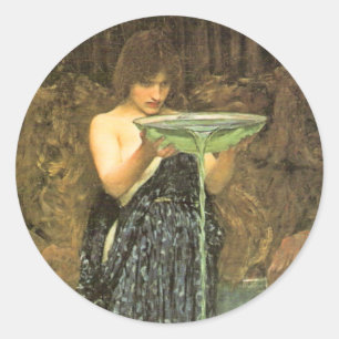 Circe Invidiosa av John William Waterhouse Runt Klistermärke