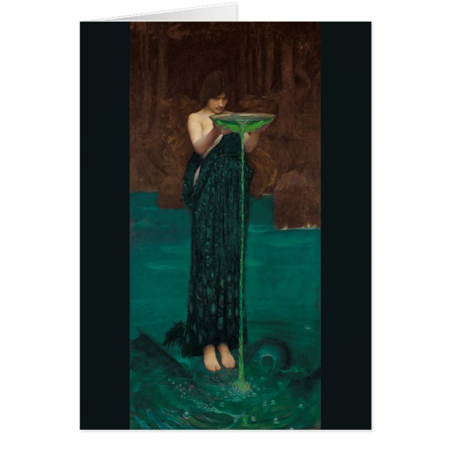 Circe Invidiosa av Waterhouse Fine Art OBS Kort (Framsidan)