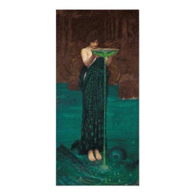 Circe Invidiosa av Waterhouse Fototryck (Framsidan)