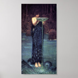 Circe Invidiosa - Circe med en Ponseive bunke Poster