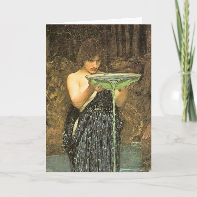 Circe Invidiosa-hälsningskort Kort (Framsida)