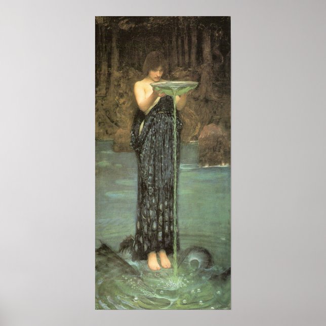 Circe Invidiosa - John William Waterhouse Poster (Framsidan)