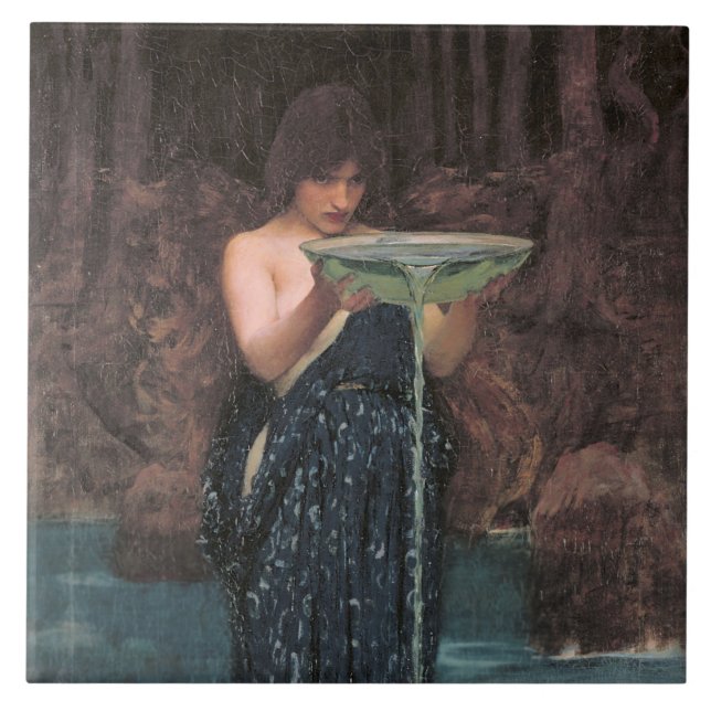 Circe Invidiosa (klassisk grekisk mytologi) Kakelplatta (Framsidan)