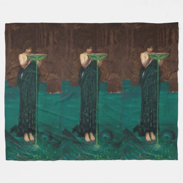 Circe Invidiosa vid den John William waterhousen Fleecefilt (Framsidan (Horisontell))