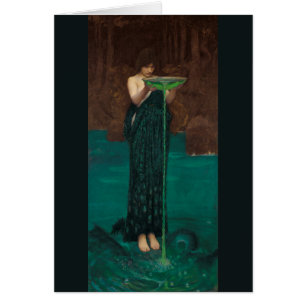 Circe Invidiosa vid Waterhousekonst OBS Kort