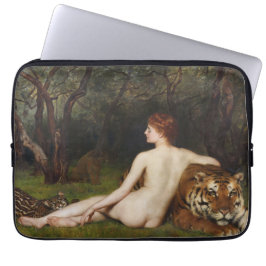 Circe (Magical Goddess and Cats) (by John Collier) Laptop Fodral