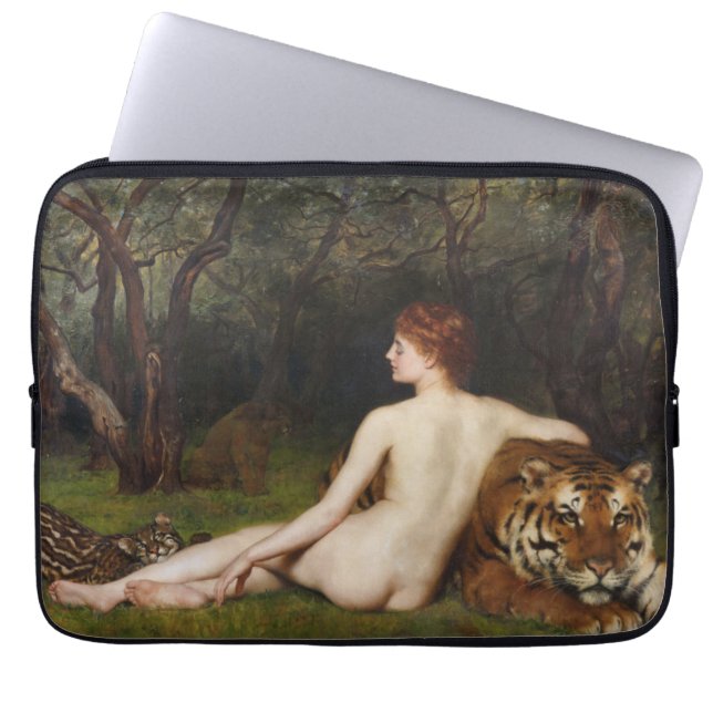 Circe (Magical Goddess and Cats) (by John Collier) Laptop Fodral (Framsidan)