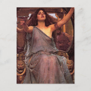 "Circe Offering Kopp to Odysseus" Vykort