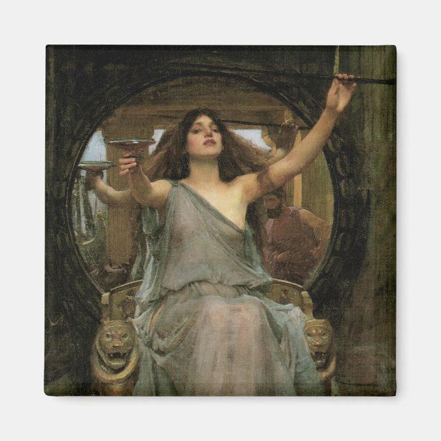 Circe Offering the Cup to Ulysses by JW Waterhouse Magnet (Framsidan)
