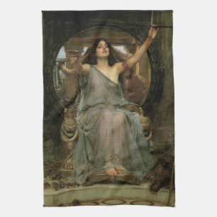 Circe Offset the Kopp to Ulysses by JW Waterhouse Kökshandduk