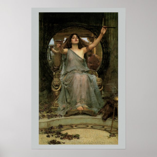 Circe Offset the Kopp to Ulysses by JW Waterhouse Poster (Framsidan)