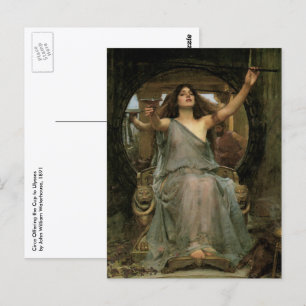 Circe Offset the Kopp to Ulysses by JW Waterhouse Vykort