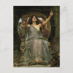 Circe Offset the Kopp to Ulysses by JW Waterhouse Vykort