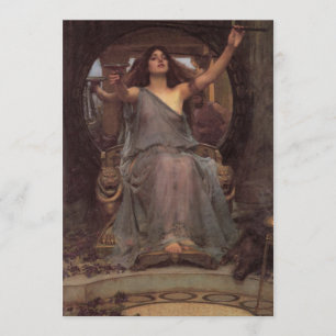 Circe som erbjuder Kopp till Ulysses Inbjudningar