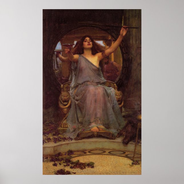 Circe som erbjuder Kopp till Ulysses Poster (Framsidan)