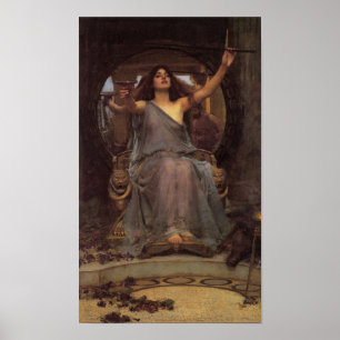 Circe som erbjuder Kopp till Ulysses Poster