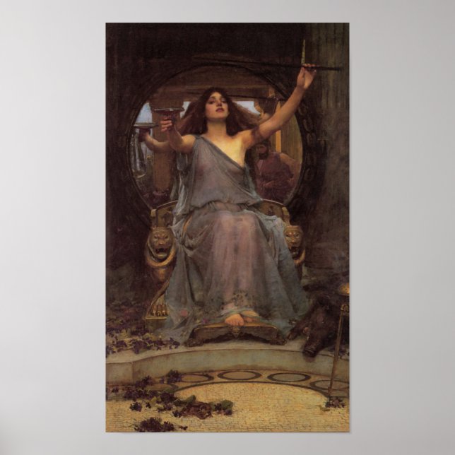 Circe som erbjuder Kopp till Ulysses Poster (Framsidan)