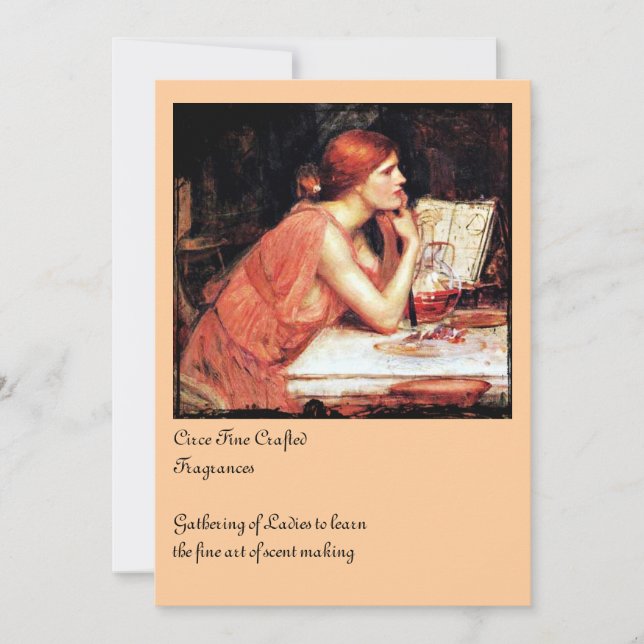 Circe Sorceress och Potions Inbjudningar (Framsida)