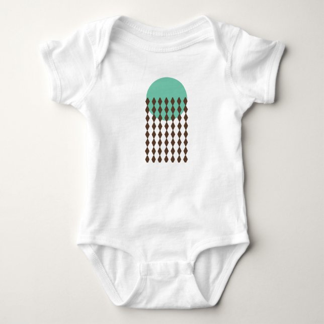 Circle Art Baby-dräkt T Shirt (Framsida)