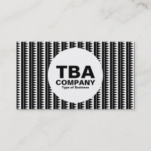 Circle - Aztec Mönster - Black on White (Guld) Visitkort