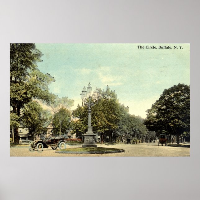 Circle, Buffalo NY 1913 Vintage Poster (Framsidan)