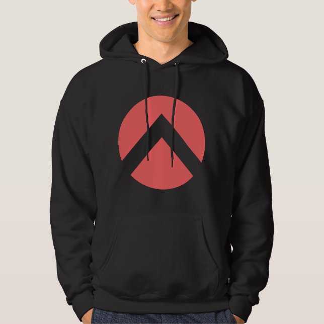 Circle Chevron-pil Hoodie (Framsida)