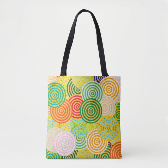 Circle-Circles Tote Tygkasse (Framsida)