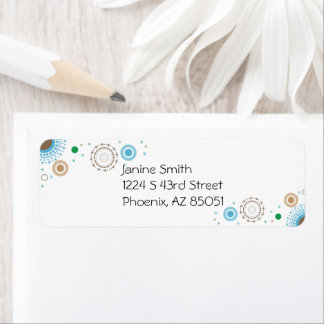 Circle Design Return-adressetikett Returadress Etikett