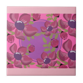 Circle Dot Florah Tile Design Kakelplatta