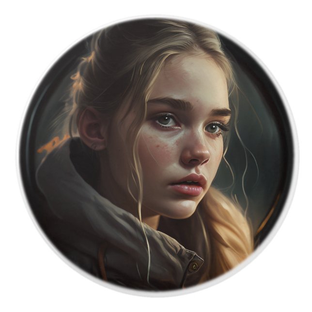 Circle girl knopp (Framsidan)